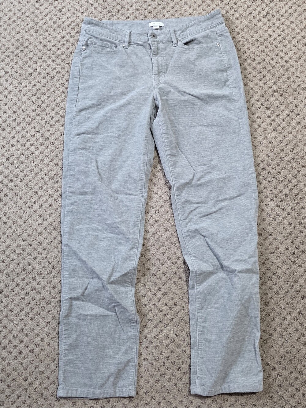 J. Jill Light Gray Corduroy